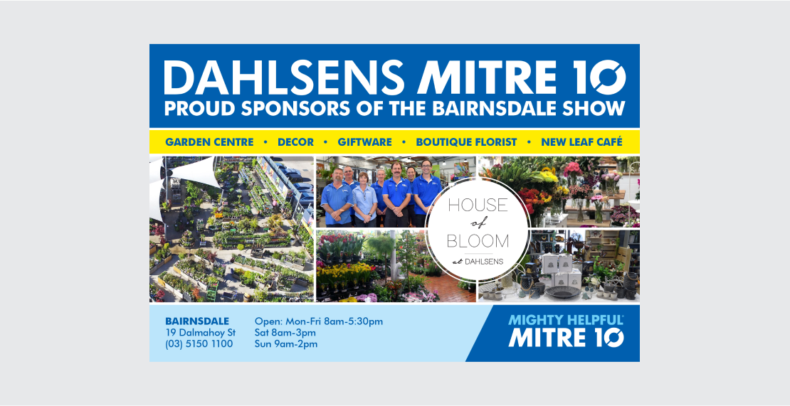 Dahlsens Mitre 10 print ad designed by MOO Marketing & Design graphic designers in Melbourne