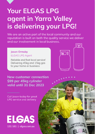 Elgas LPG delivery advertisement designed by MOO Marketing & Design graphic design studio in Melbourne