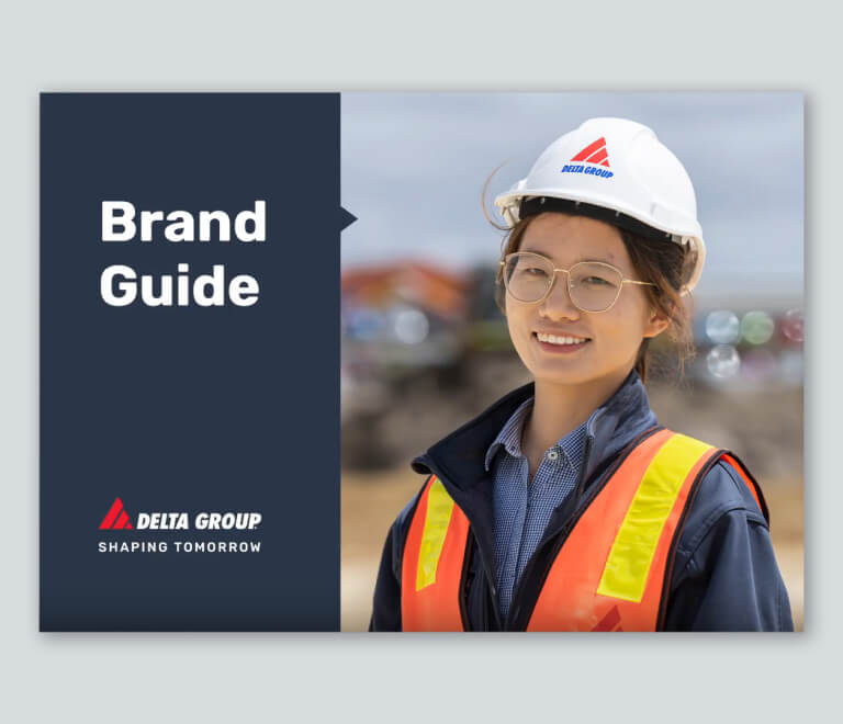 Delta Group brand guidelines, developed by MOO Marketing & Design brand design agency in Melbourne