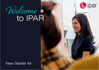IPAR welcome booklet for new hires, designed by MOO Marketing & Design graphic design agency in Melbourne