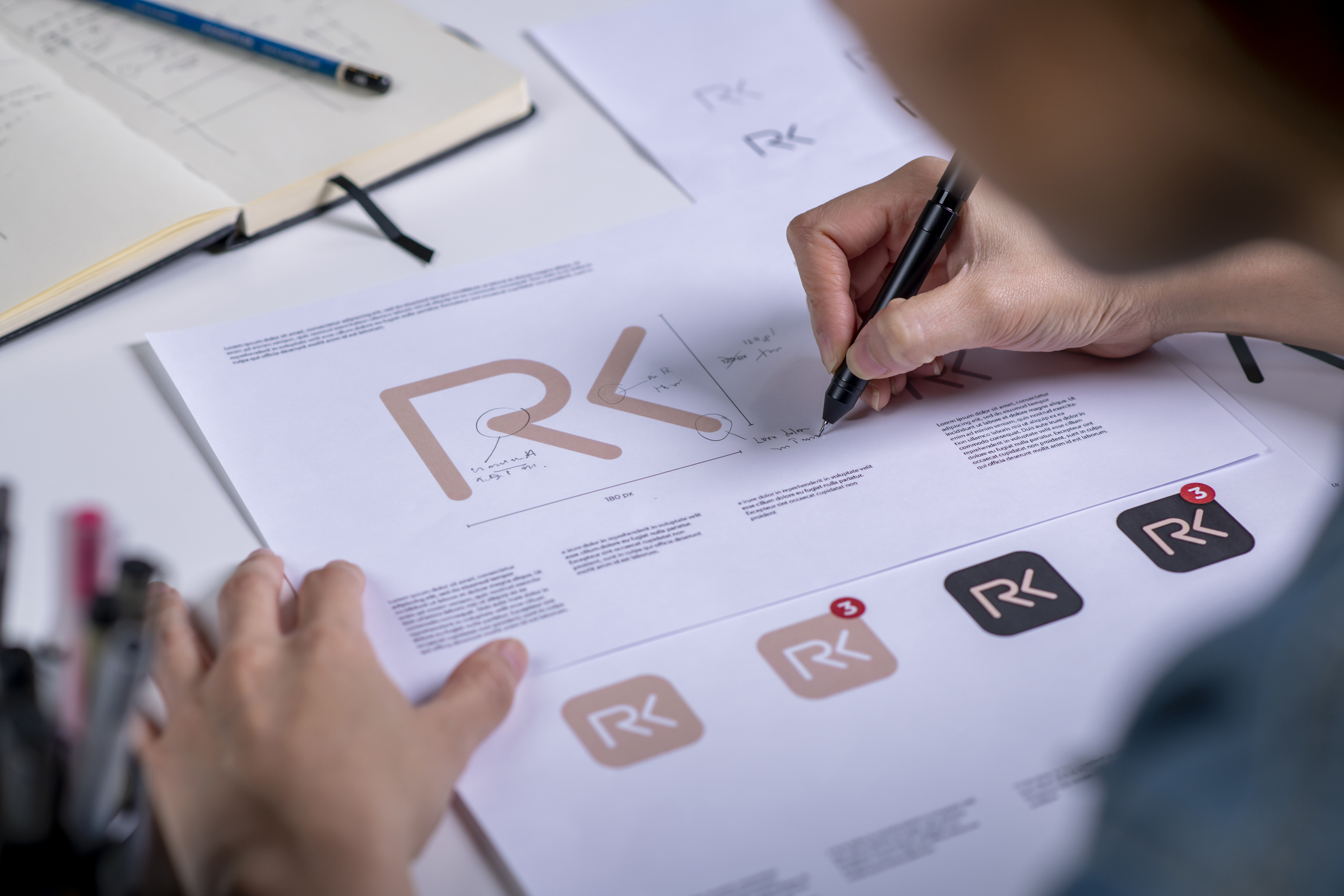 Using a professional design service for logo development
